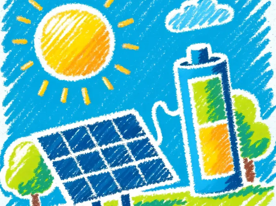 a solar panel and a battery. can you charge a battery from a solar panel