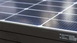 a Meyer Burger White solar panel